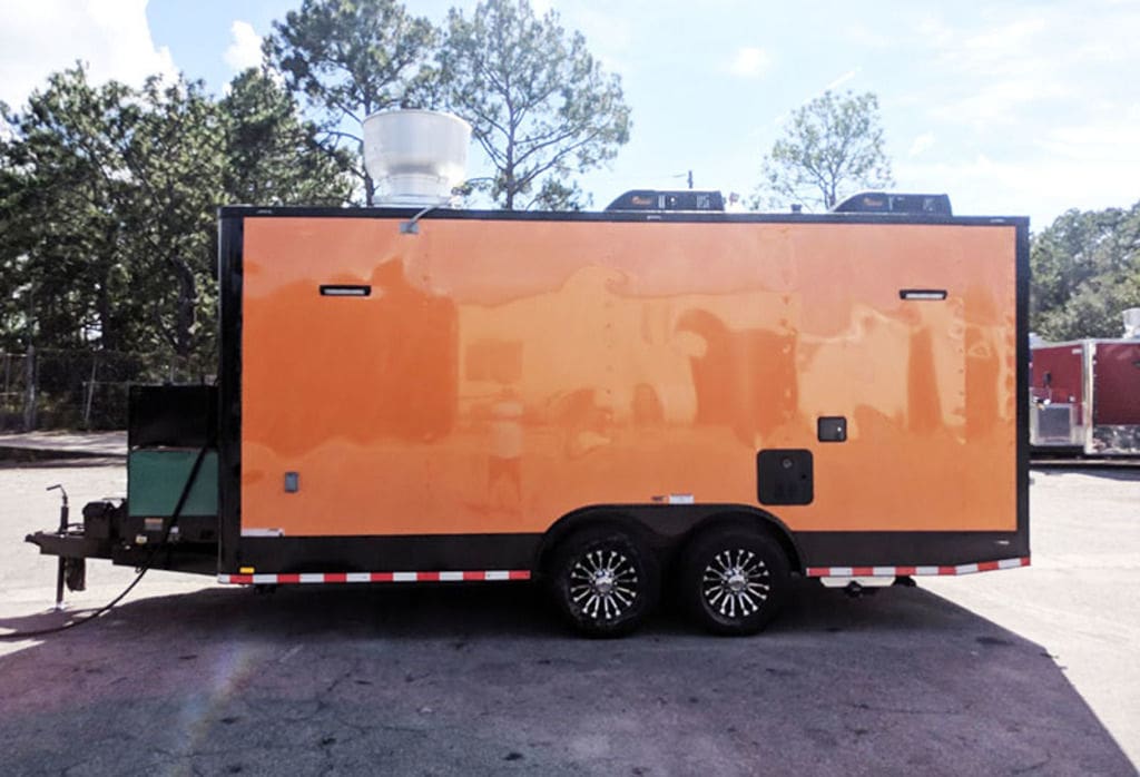 2025 Southern Dimensions 8.5X18 Orange and Black Full Food Trailer (SDG-225) - Image 5