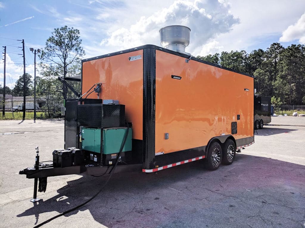 2025 Southern Dimensions 8.5X18 Orange and Black Full Food Trailer (SDG-225) - Image 6